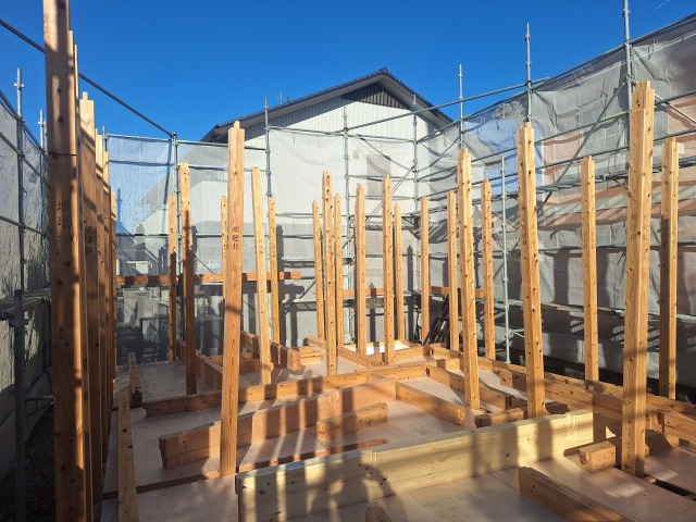 上棟しました。