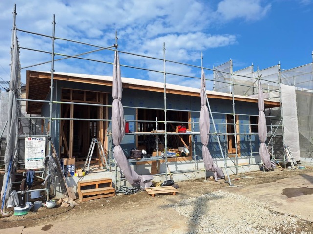 上棟しました。