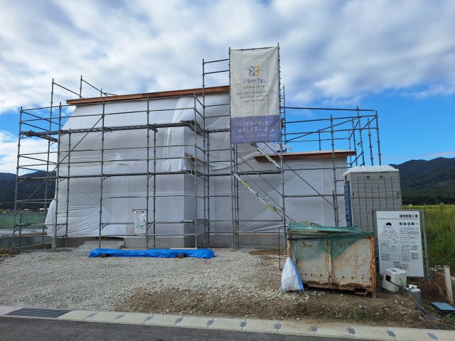 上棟しました。