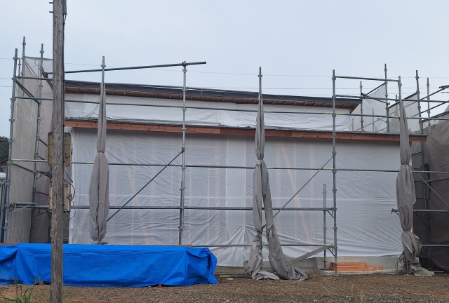 上棟しました。