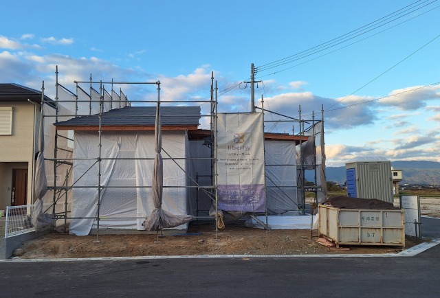 上棟しました。