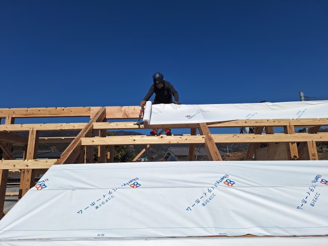 上棟しました。