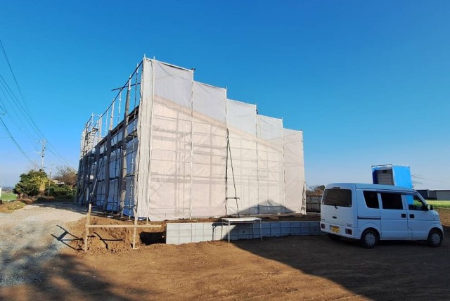 上棟しました。